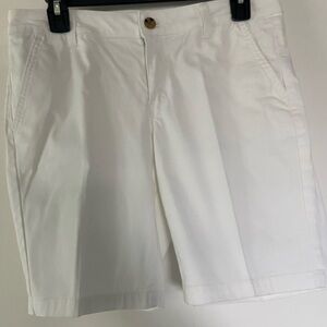 a.n.a. White Chino Shorts 9” Inseam